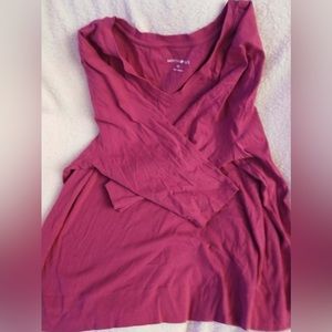 Pink half sleeve dress shirt